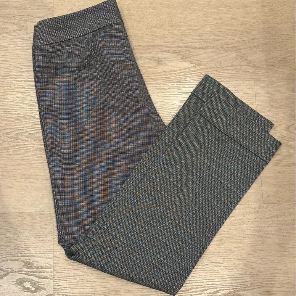 Ann Taylor Petite Black and White Checkered Pants